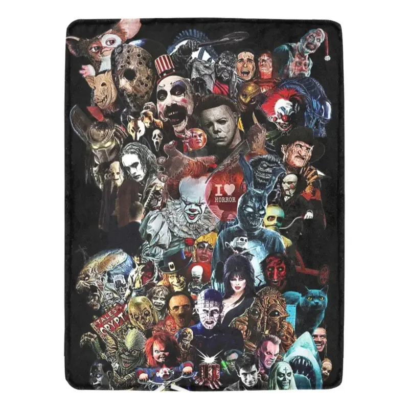 Horror Movie Characters Blanket