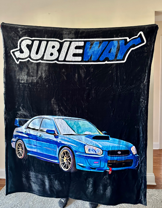 Subieway Custom Car Fleece Blanket