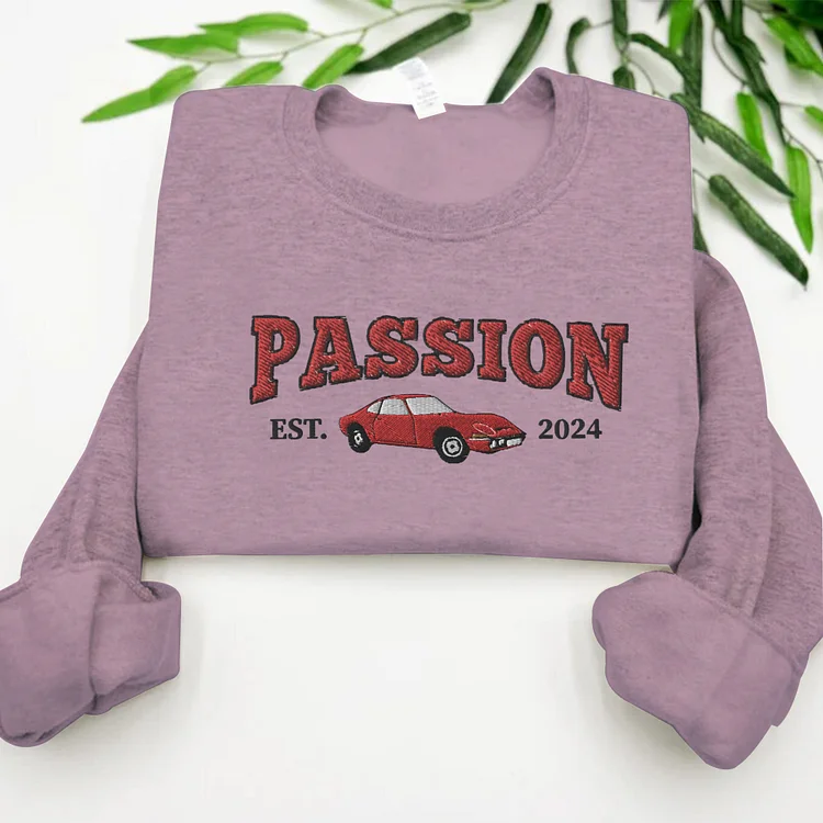 Car Owner Custom Car Embroidered Apparel Sweatshirt Car Sweatshirt