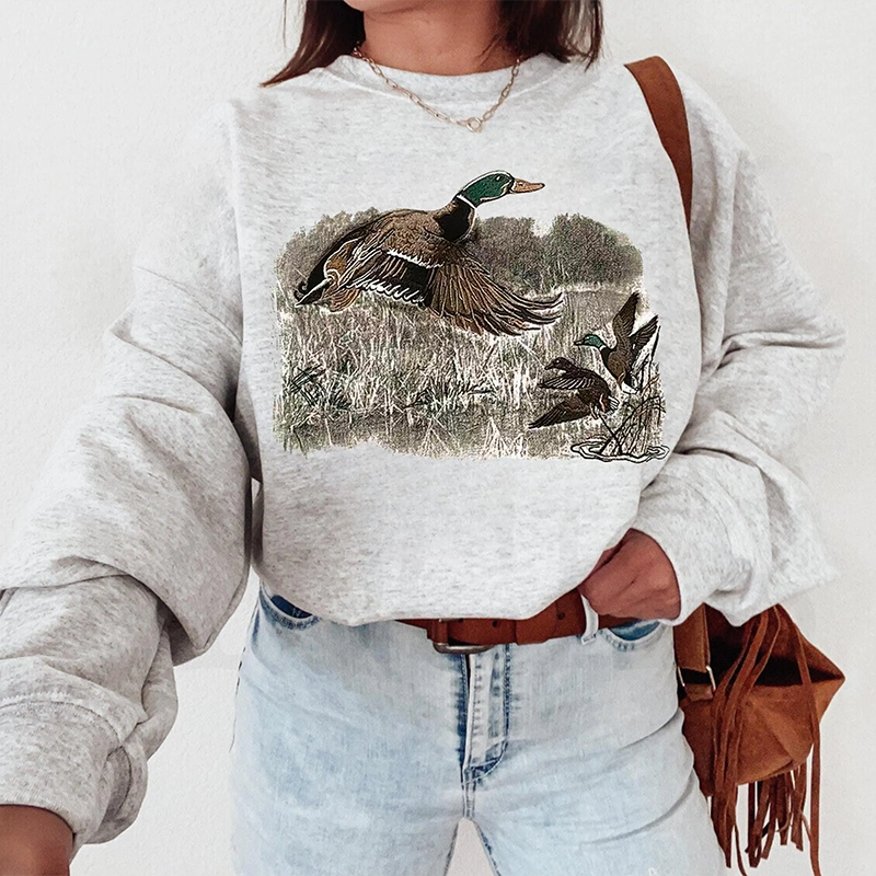 Vintage Duck Shirt – Retro Fall Shirt for Animal Lovers