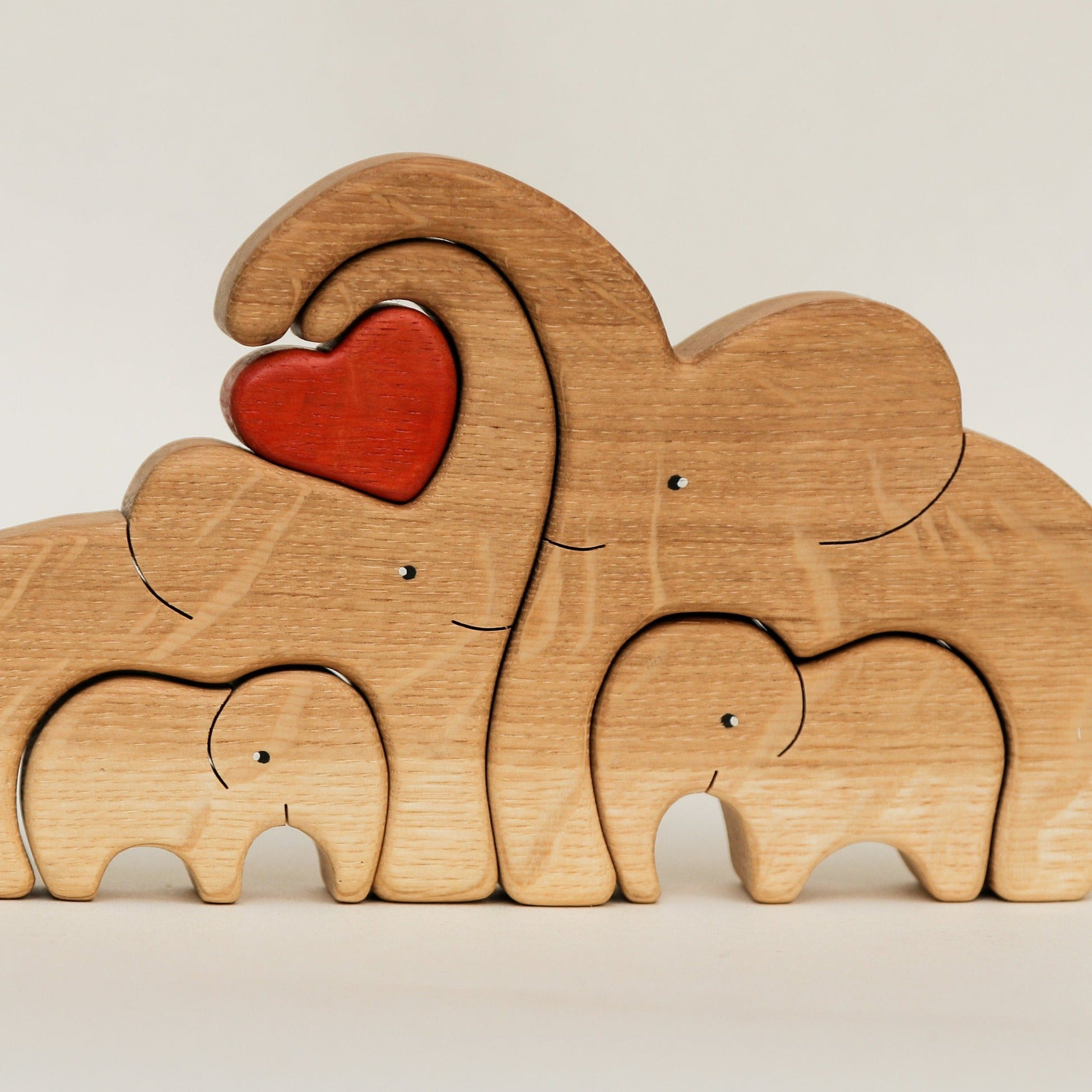 Wooden Elephants Family Puzzle 8 Childs🐘
