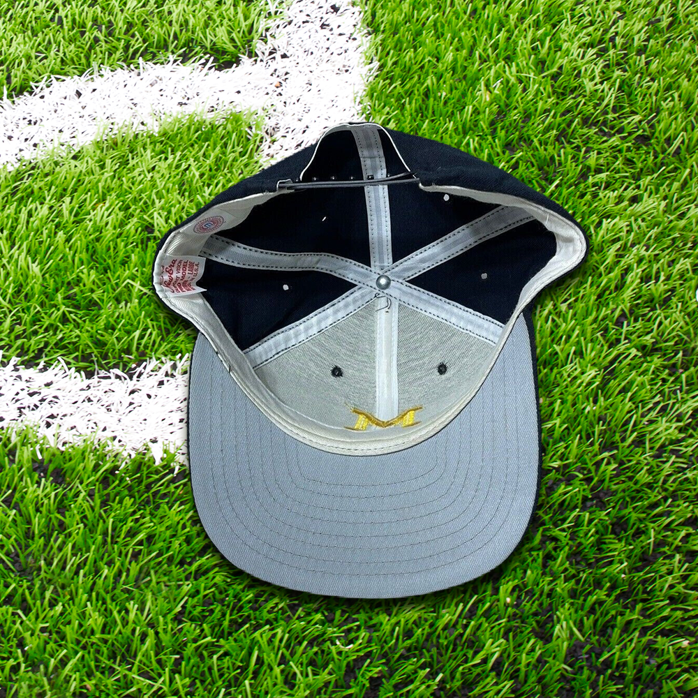 Vintage New Era Michigan Victors Club Hat Blue Dupont Visor