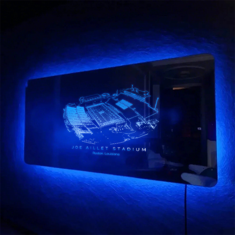 Joe Aillet Stadium Mirror Light - Gifts for Sports Lovers