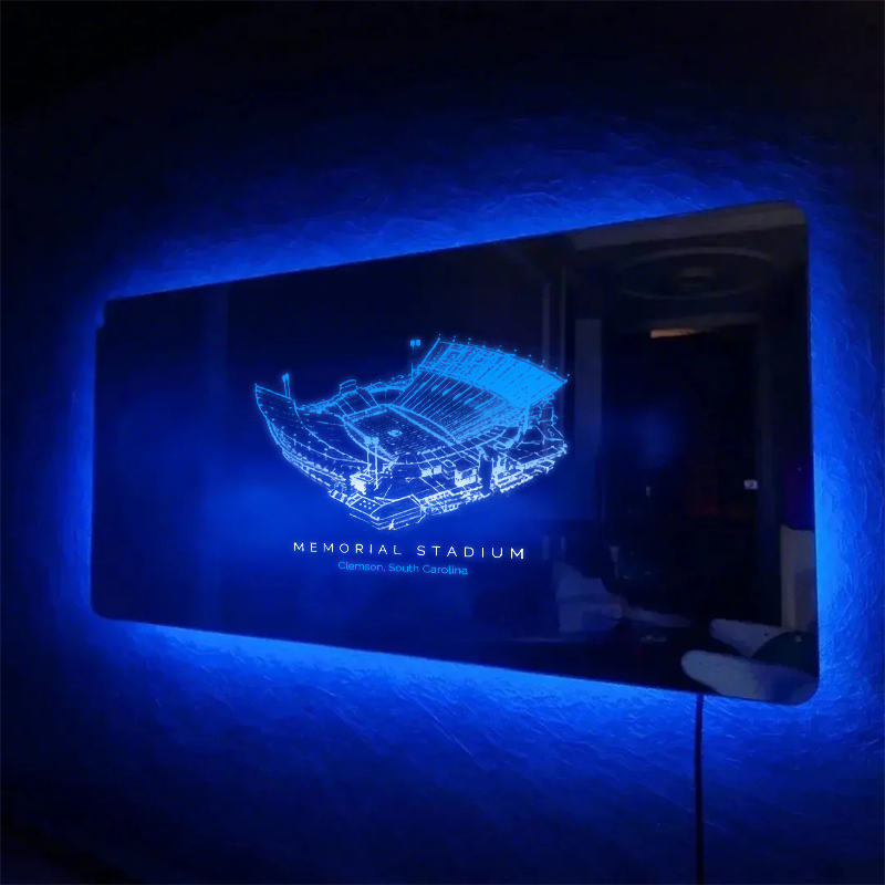 Memorial Stadium (Clemson) Mirror Light - Gifts for Sports Lovers