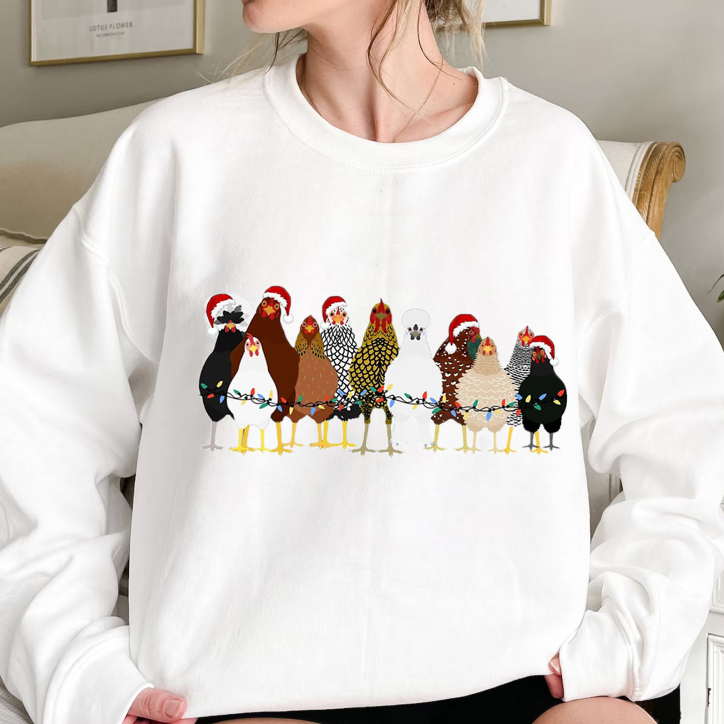 Christmas Chicken Sweatshirt