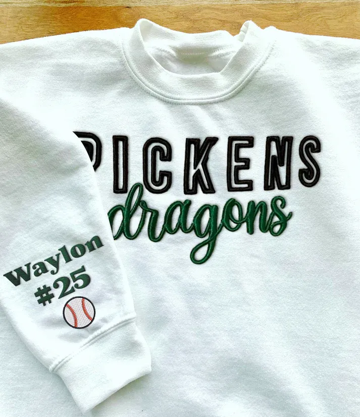 Custom Game Day 3D PUFF Embroidery Sweatshirt