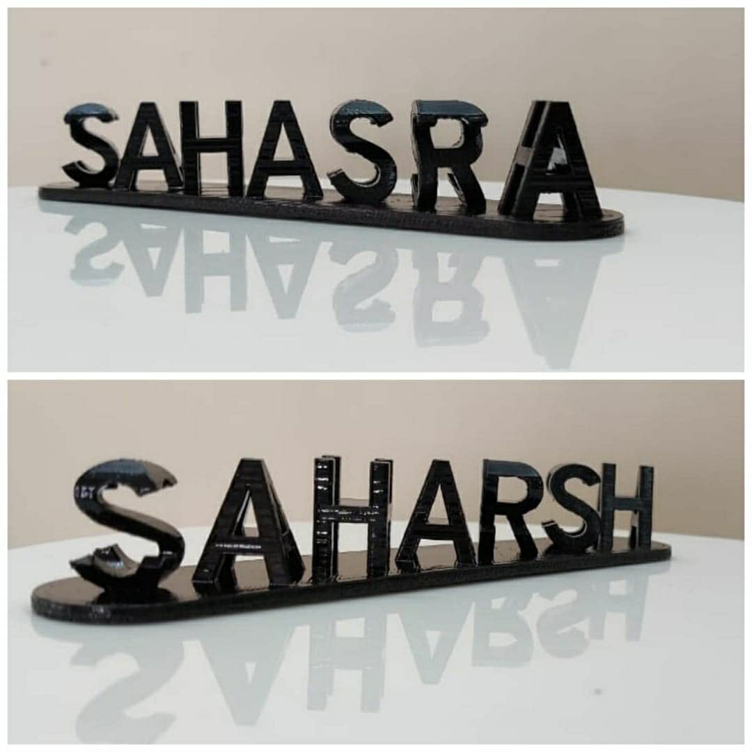 Dual Name Illusion Love 3D Printed as Sweet Gifts