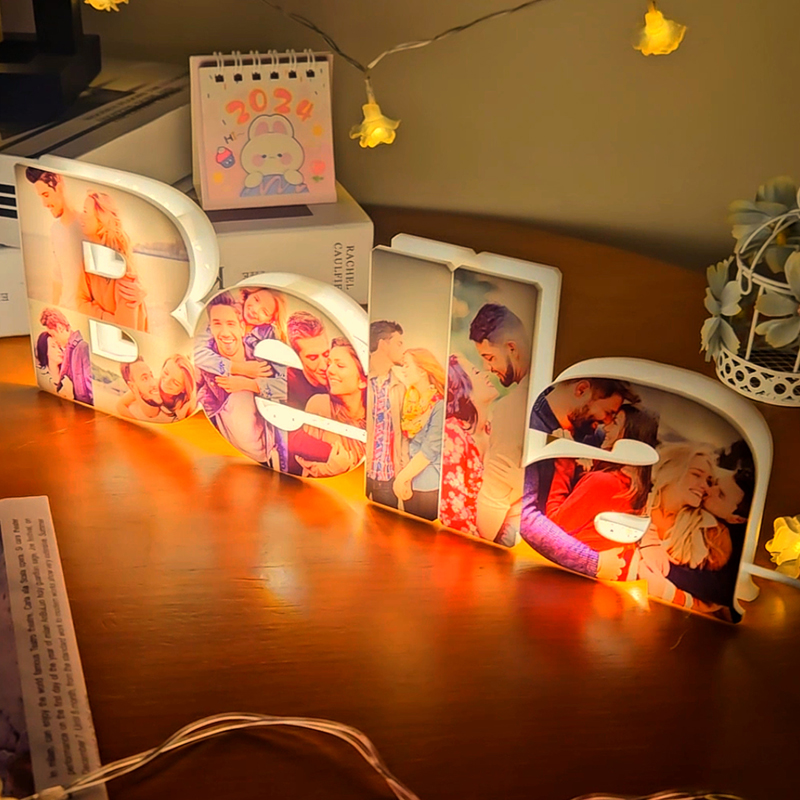 Personalized Name Acrylic Photo Night Light
