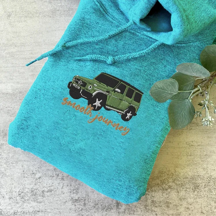 Extreme Speed Hoodie Embroidered Lovely Car Embroidered Hoodie