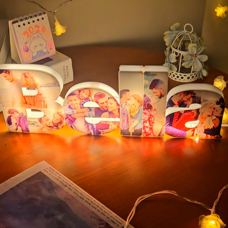 Personalized Name Acrylic Photo Night Light