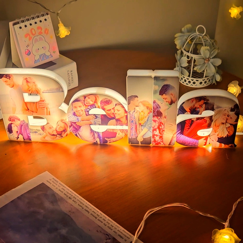 Personalized Name Acrylic Photo Night Light