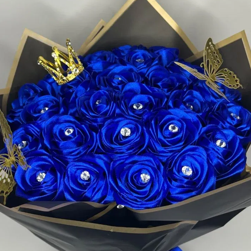 💕Eternal Roses - HandMade From Satin Ribbon(Never Wither)