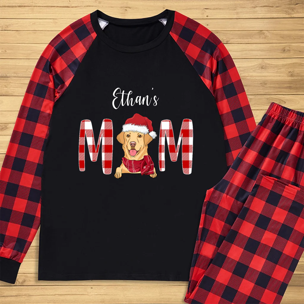 Custom Photo Dog Cat For Dog Cat Lover Pajamas Christmas 