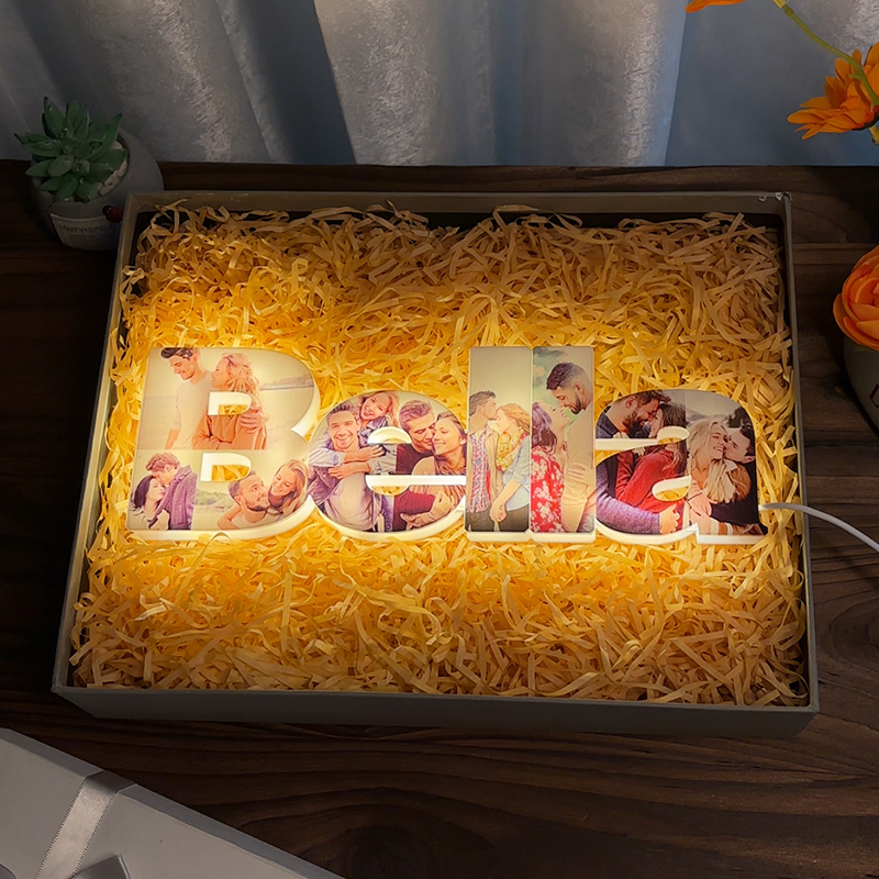 Personalized Name Acrylic Photo Night Light