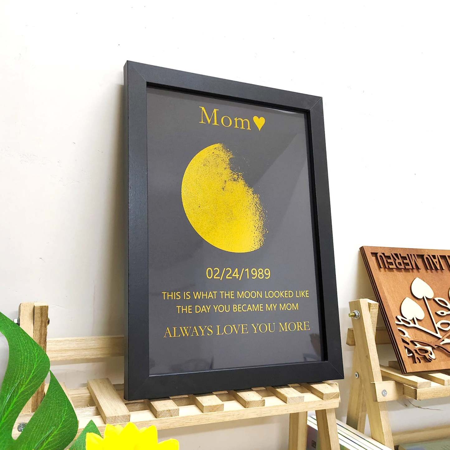 Custom Moon Phase With Custom Text - Commemorative Gift