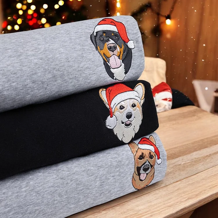 Custom Christmas Dog Sweatshirt