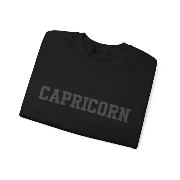 ♑Custom Zodiac Puff Print Crewneck-Capricorn Sweatshirt