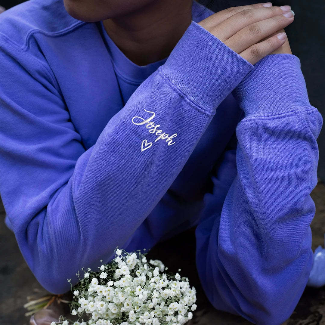 Embroidered Portrait From Your Photo Sweatshirt, Sweatshirt With Photo, Personalized Portrait Sweatshirt For Men,Dad Sweatshirt,Gift For Dad