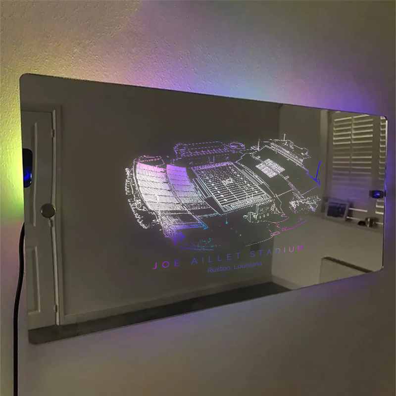 Joe Aillet Stadium Mirror Light - Gifts for Sports Lovers