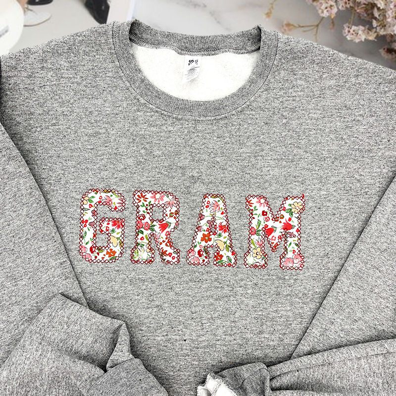 Personalized Nana Sweatshirt Gift | Personalized Embroidered Sweatshirt | Christmas Gift | Winter Apparel | Floral | Birthday Gift