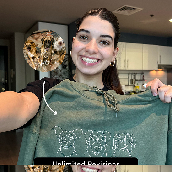 Custom Embroidered Sweatshirt and Hoodie Gifts For Pet