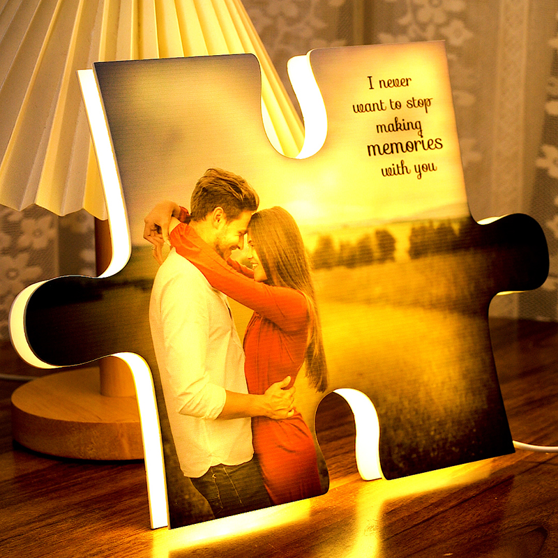 Custom Puzzle Photo Acrylic Night Light