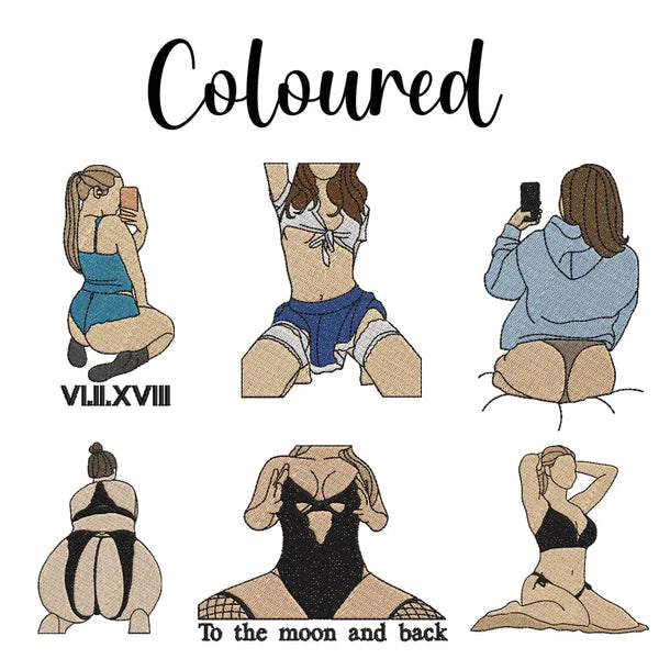 Custom Embroidered Portrait Outline Sweatshirt Or Hoodie