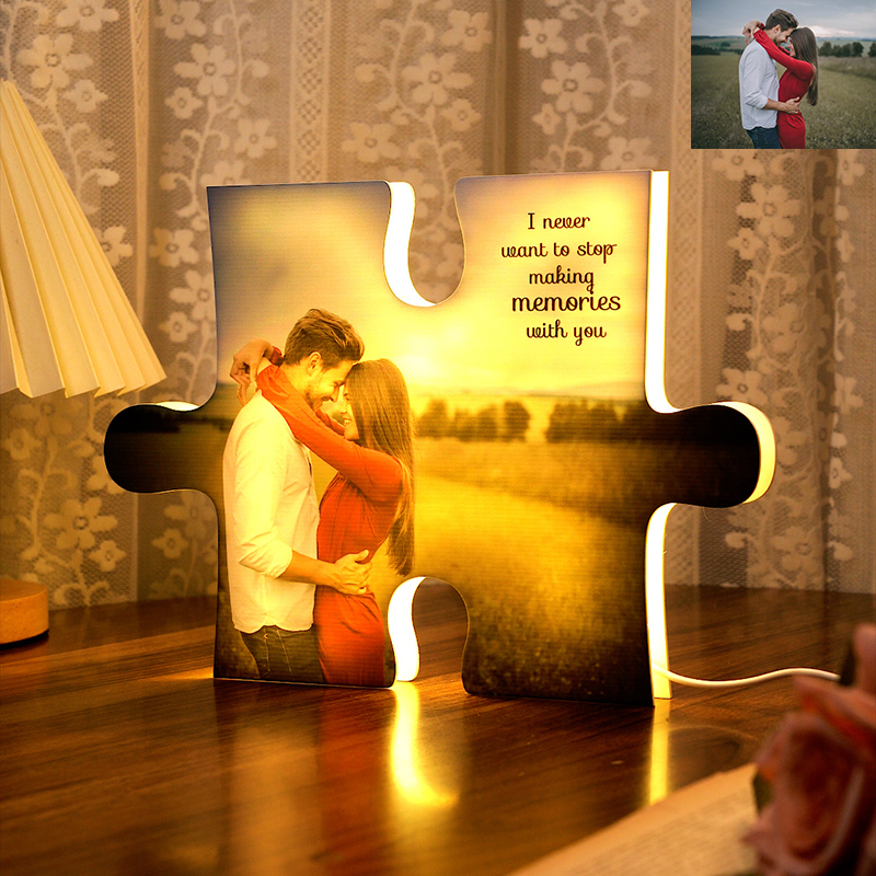 Custom Puzzle Photo Acrylic Night Light
