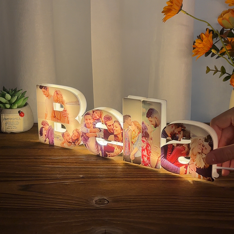 Personalized Name Acrylic Photo Night Light