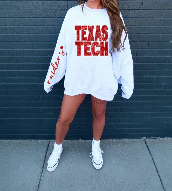 Personalized Sequin Applique Gameday Sweatshirt