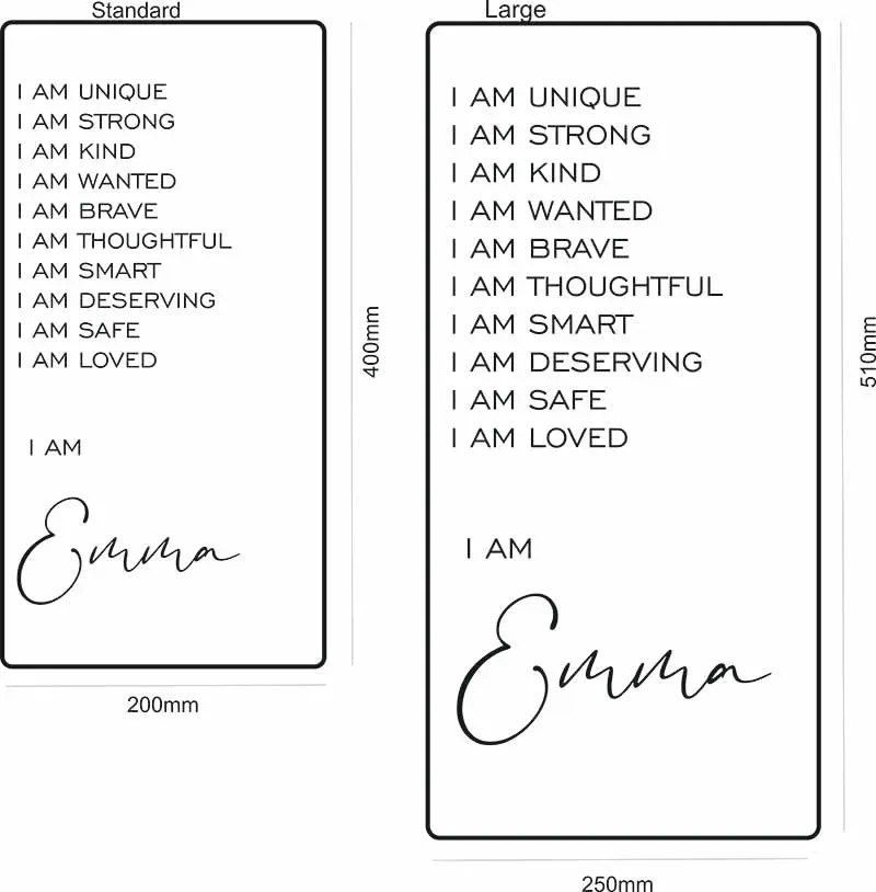 🎁Affirmations Mirror - I Am Mirror(Advantages: Customizable)