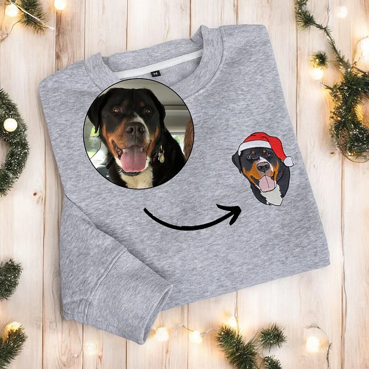 Custom Christmas Dog Sweatshirt