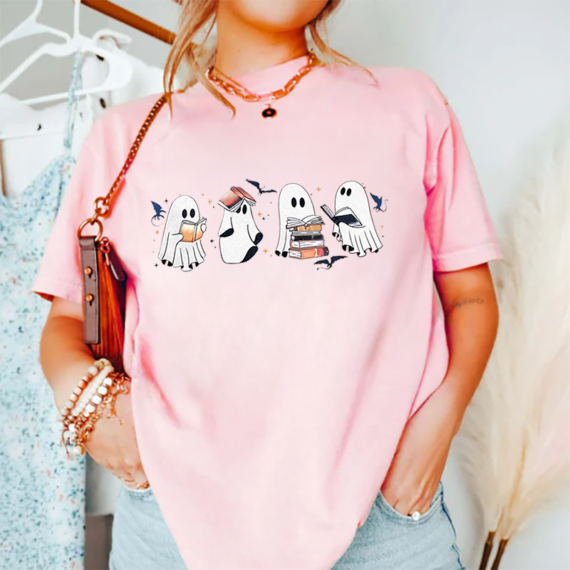  Cute Reading Ghosts Hoodie – Cozy Up with Your Favorite Spooky Bookworms