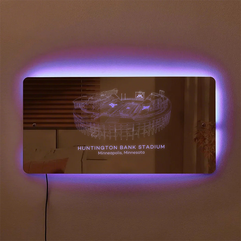 Huntington Bank Stadium Mirror Light - Gifts for Sports Lovers