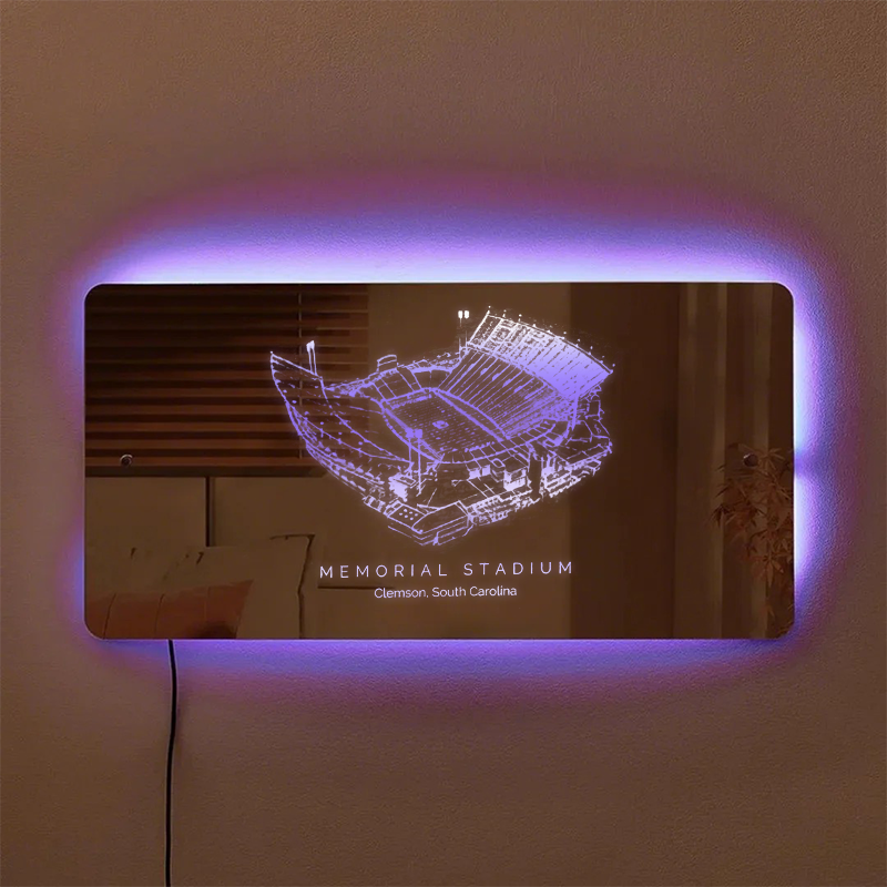 Memorial Stadium (Clemson) Mirror Light - Gifts for Sports Lovers