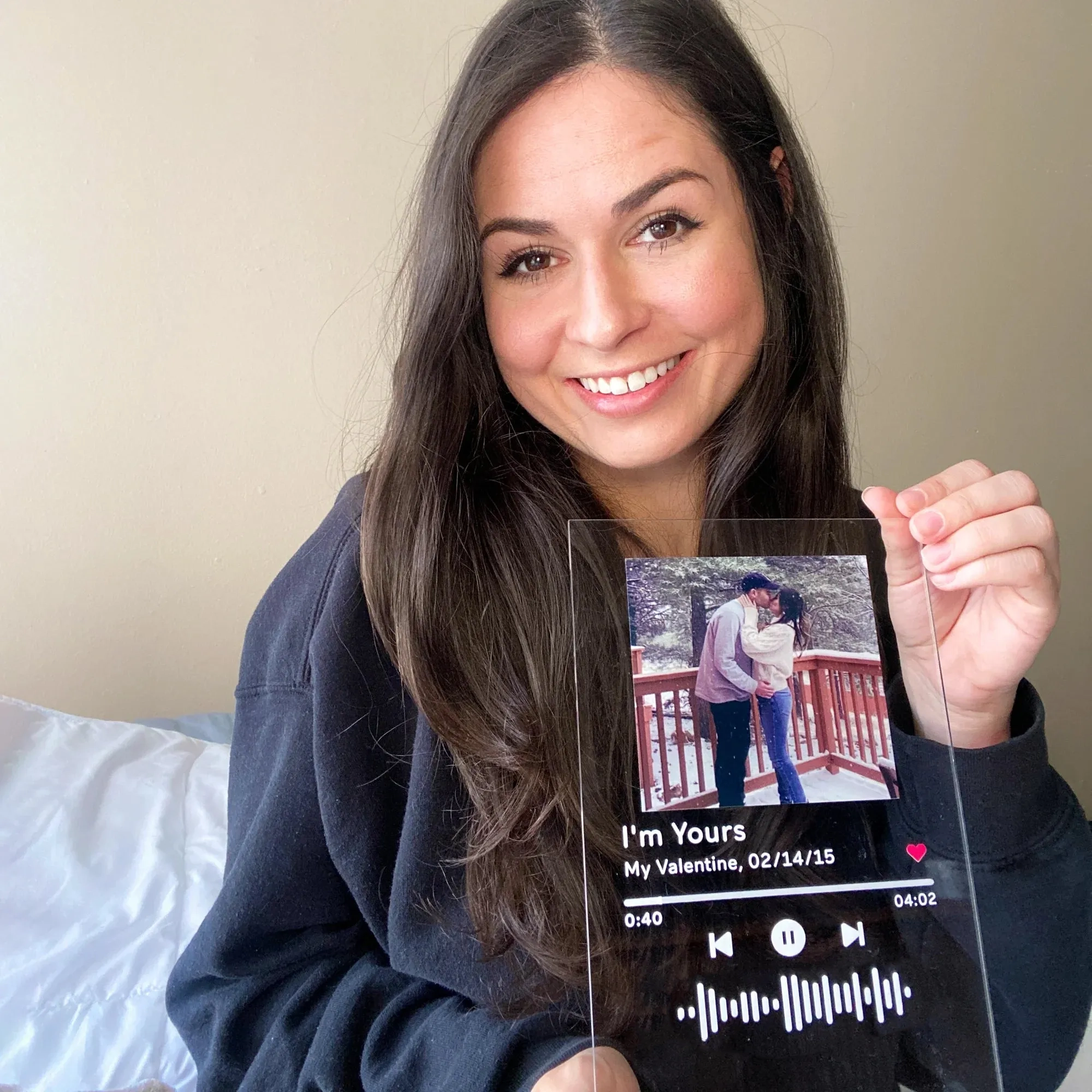 Custom Photo Music Plaque Night Light