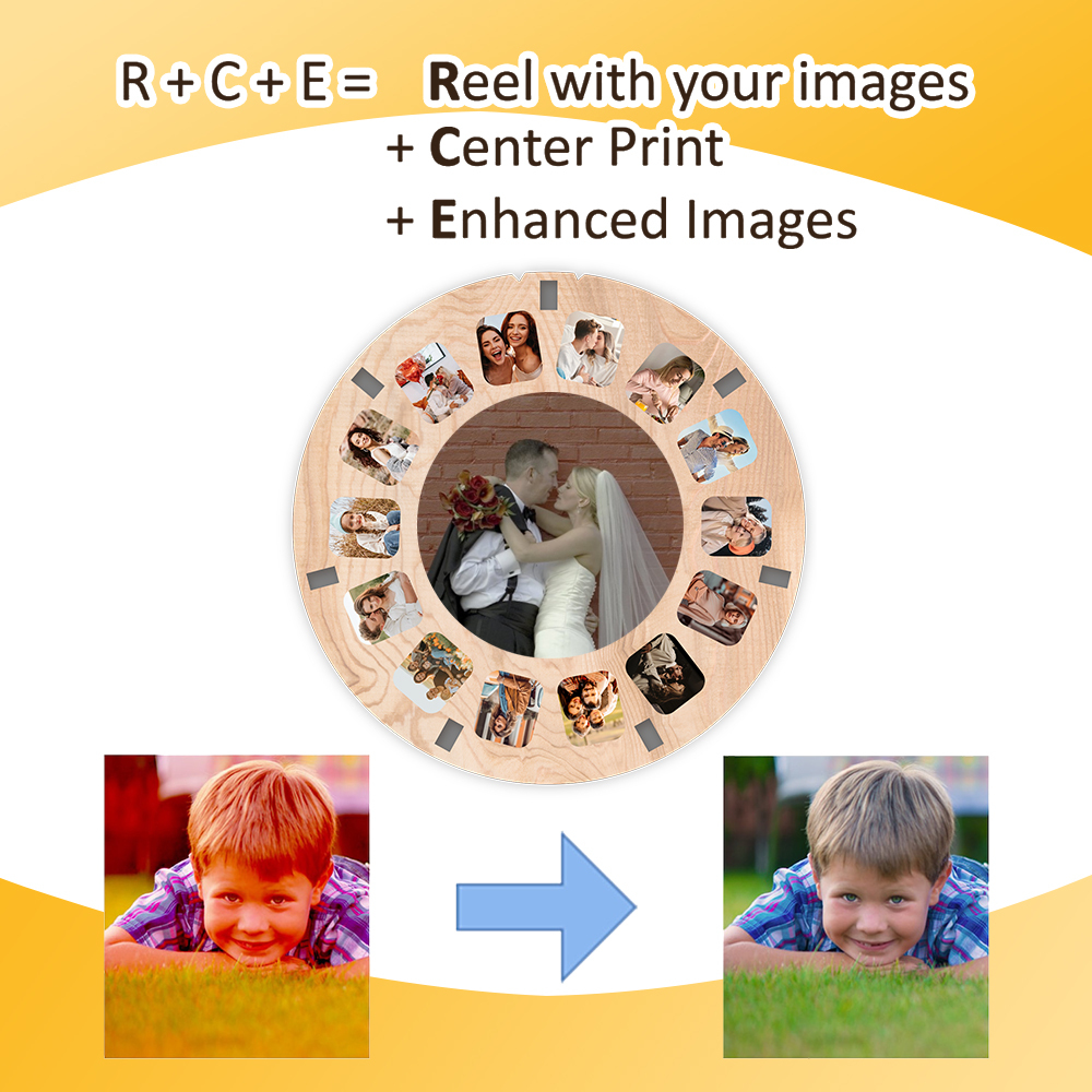 Personalized Viewmaster style reel Proposal Wedding Mother's Celebration Anniversary Birthday