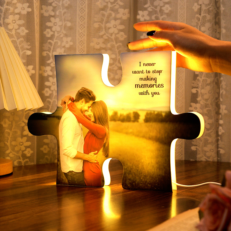 Custom Puzzle Photo Acrylic Night Light