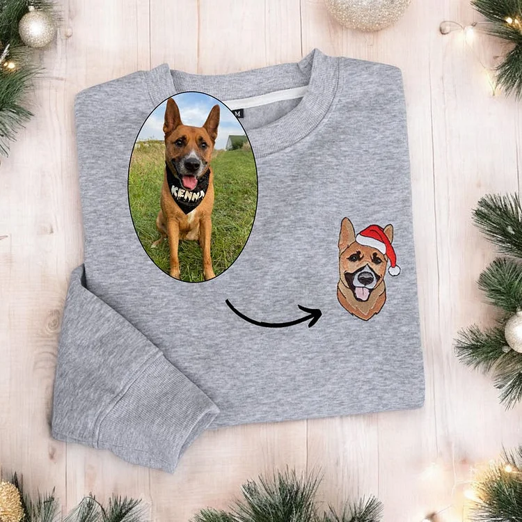 Custom Christmas Dog Sweatshirt