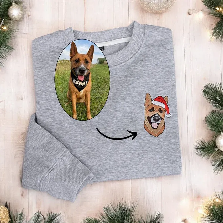 Custom Christmas Dog Sweatshirt