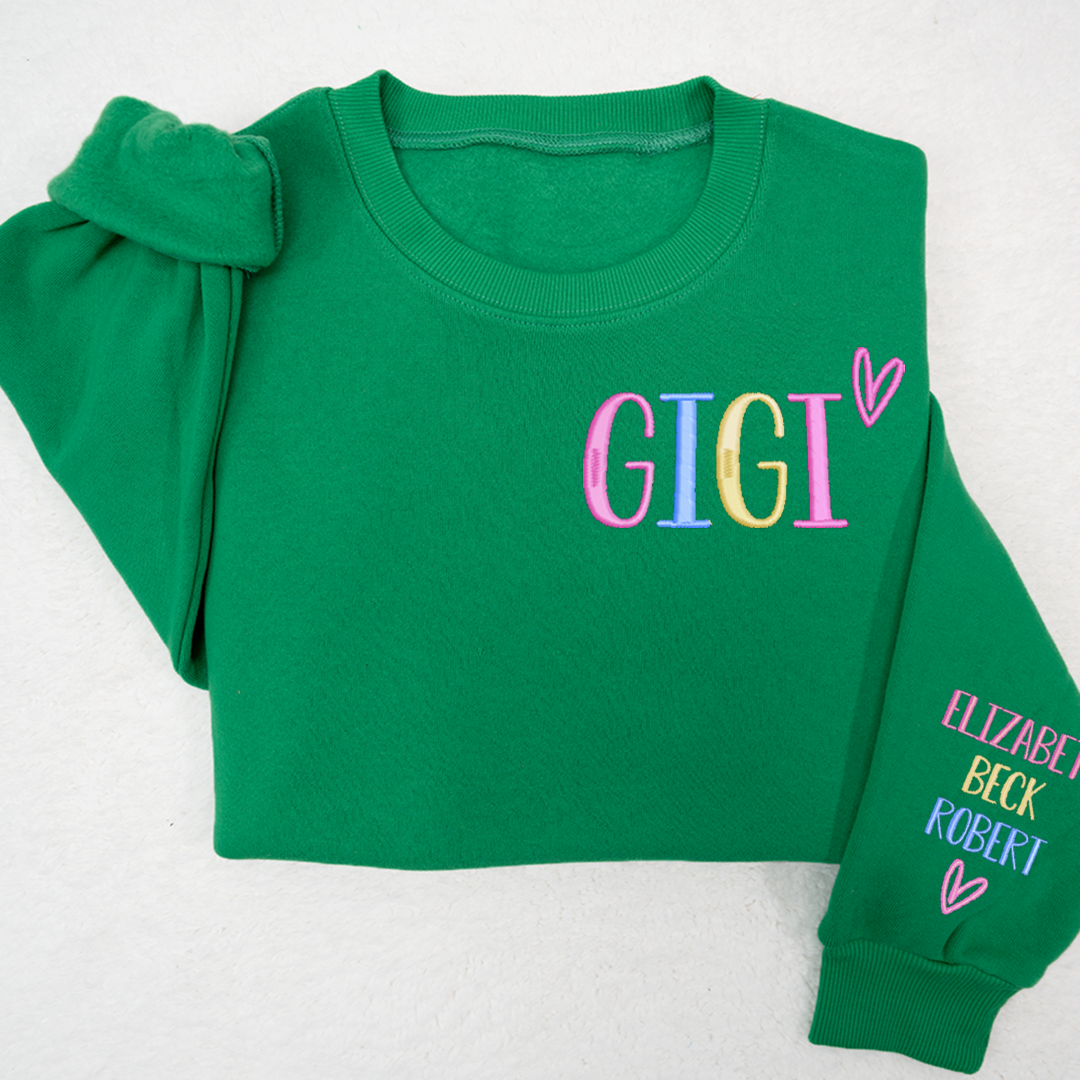 Custom Embroidered Grandma Trend 2024 Sweatshirt