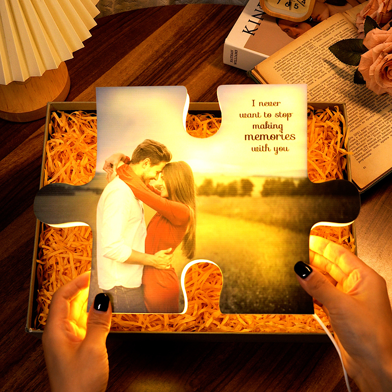 Custom Puzzle Photo Acrylic Night Light