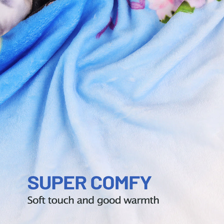 50%OFF⭐️Birth Flower Family Bouquet Customized Winter Blanket