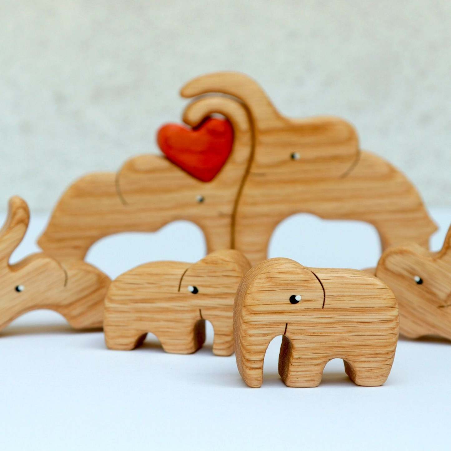 Wooden Elephants Family Puzzle 8 Childs🐘