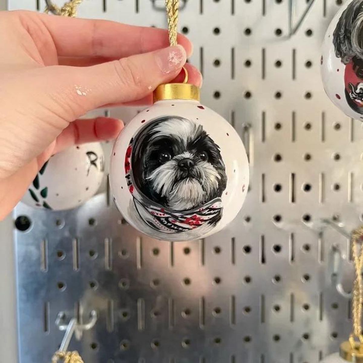 Custom Pet Portrait Ceramics Ornament from Your Photographs, Cat, Dog, Horse