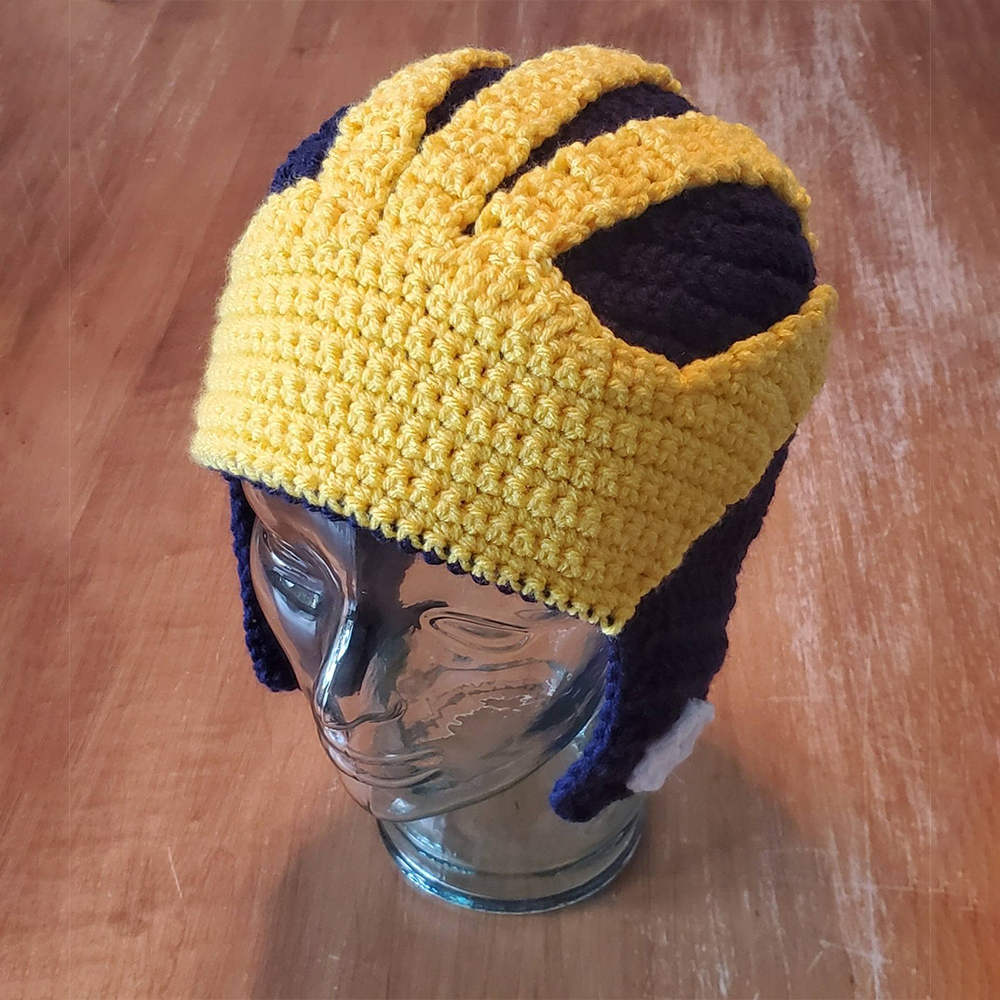 University of Michigan Inspired Helmet Hat