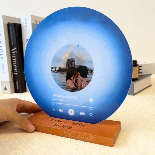 Personalized Record with Photo - Acrylic Song Plaque