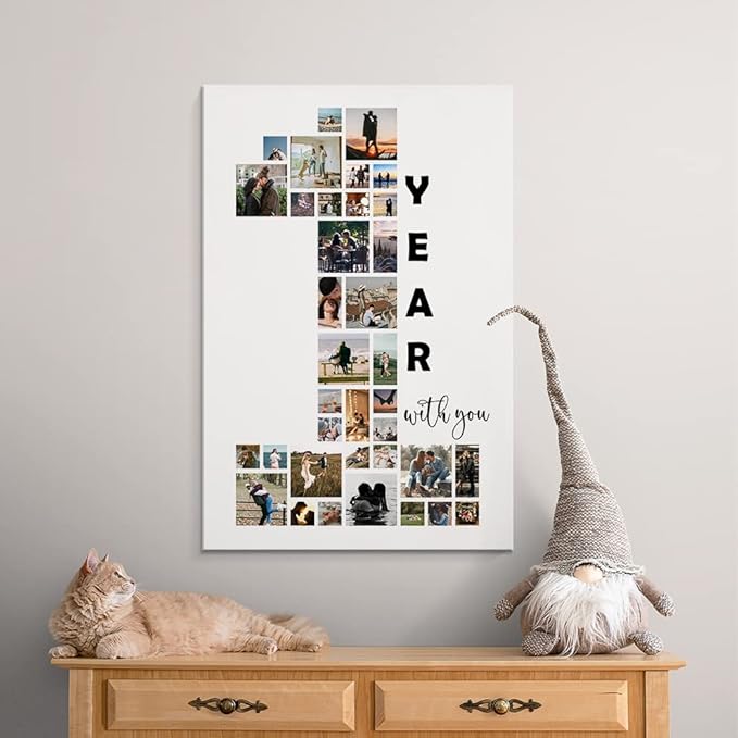 Personalized 1st Anniversary Canvas