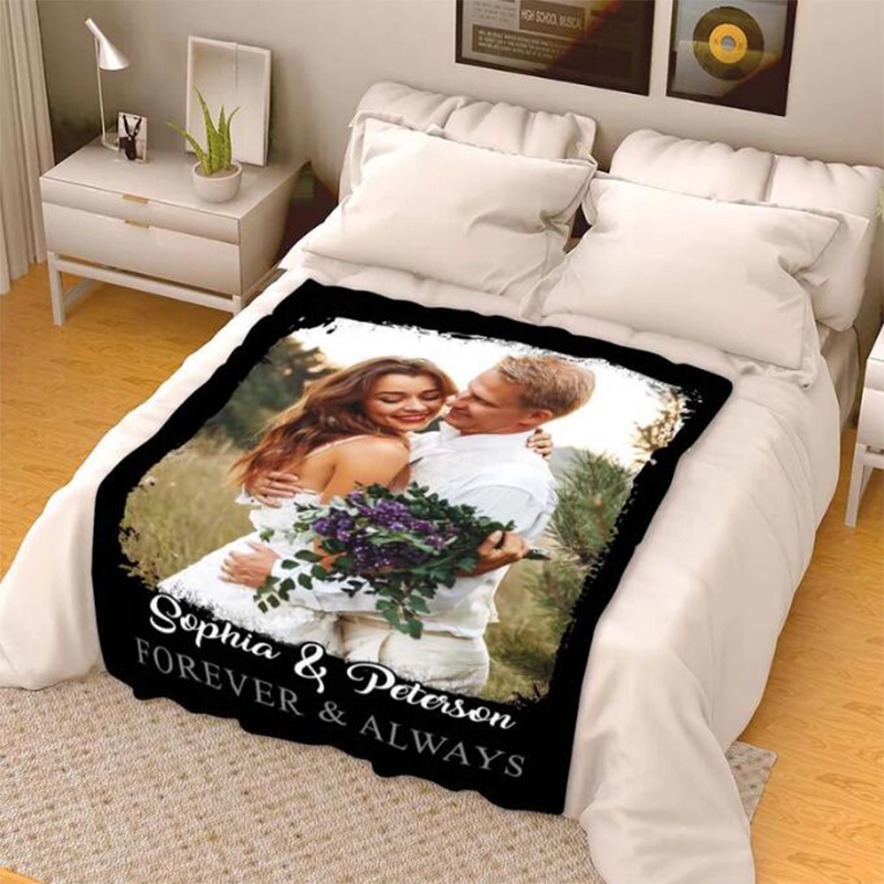 Personalized Couple Photo Blanket