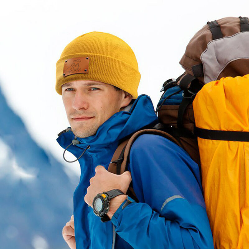 Personalized Picture Beanie Simple And Warm Gift for Family